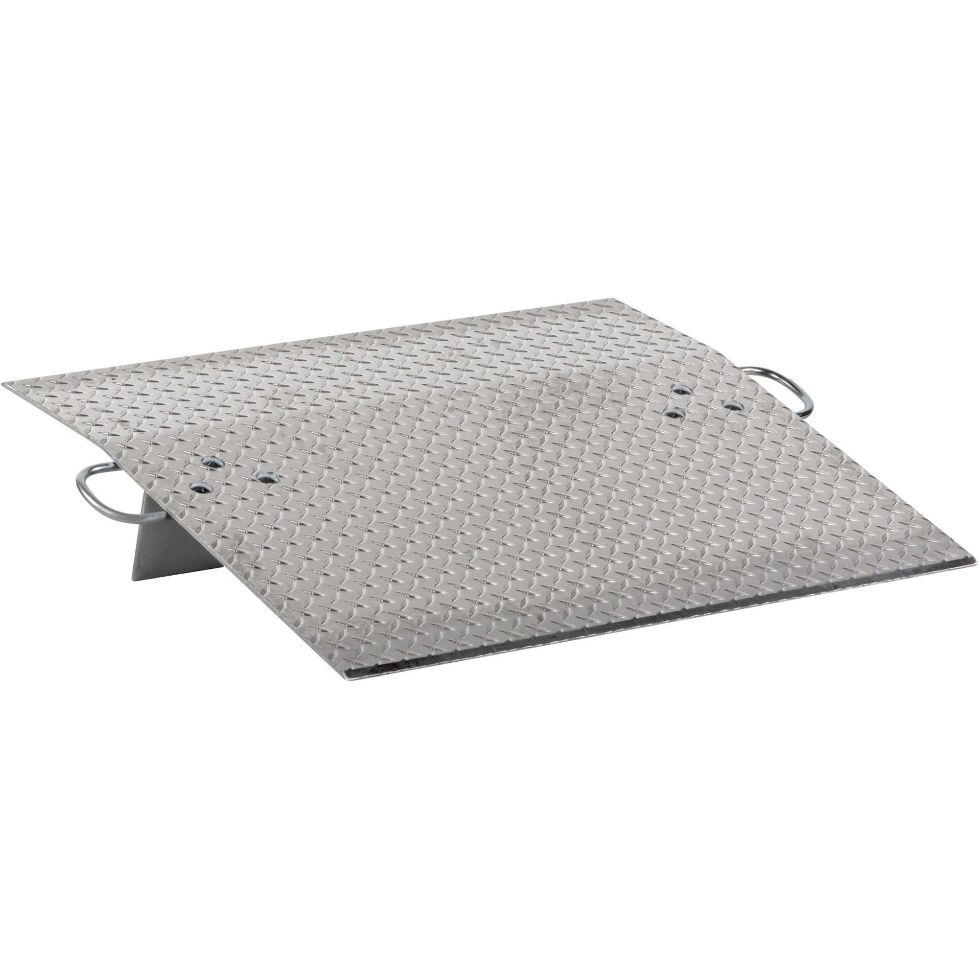 Vestil Aluminum Hand Truck Dockplate - 30in.L x 36in.W, 700-Lb. Capacity, Skid-Resistant, Model# AH-3630